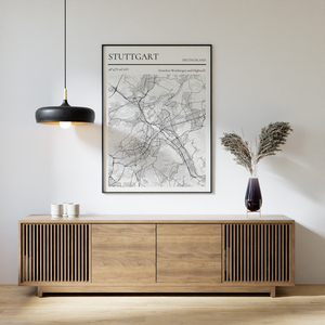 Mapa personalizado de Stuttgart: "Entre viñedos y alta tecnología"