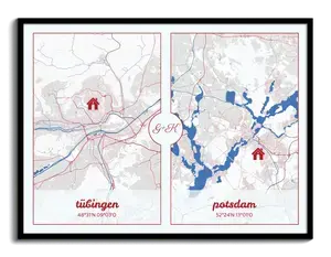 Personaliza tu mapa DOPPEL: Conecta dos lugares especiales