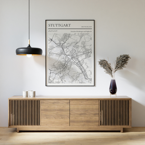 Mapa personalizado de Stuttgart: "Entre viñedos y alta tecnología"