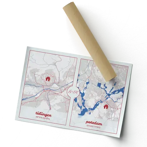 Personaliza tu mapa DOPPEL: Conecta dos lugares especiales