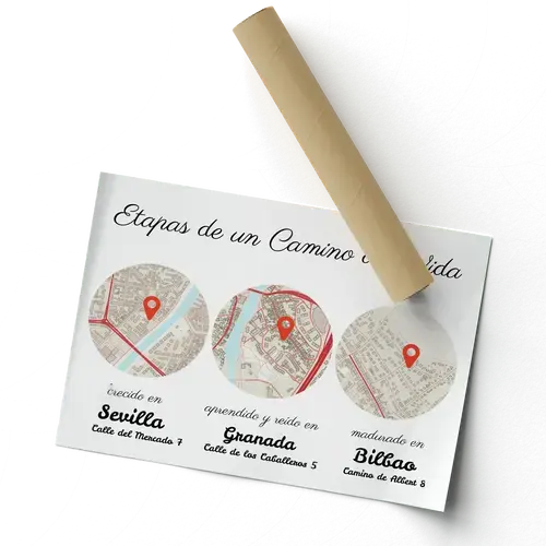 Crea tu mapa vital personalizado: celebre tus etapas importantes